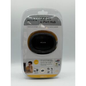 Belkin USB 2.0 4-Port Hub High-Speed 480Mbps Stackable PC Mac NEW SEALED